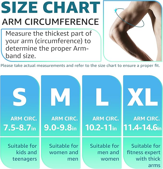 HiRui Running Armband Sleeve Universal Sports Armband Cell Phone Holder Armband for Exercise Workout, Compatible with iPhone 16/15/14/13/Plus/Pro Samsung Galaxy All Phones (XL, Black)