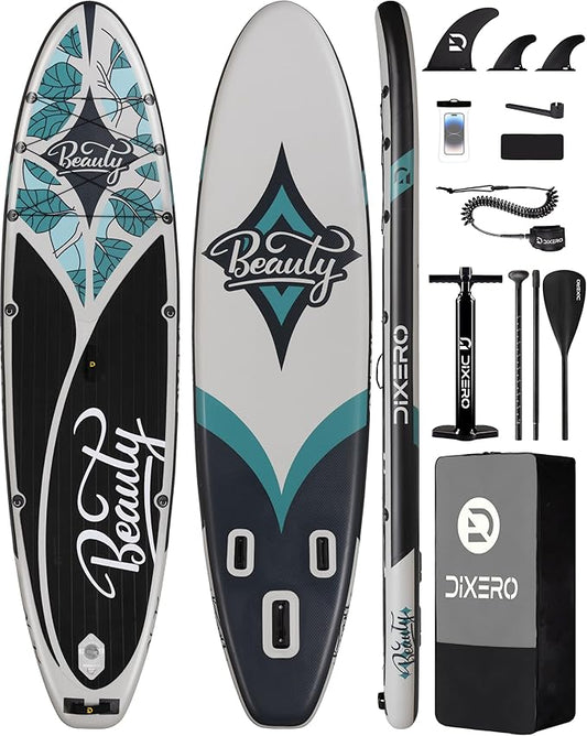 Inflatable Stand Up Paddle Board with SUP Accessories, Anti-Slip EVA Deck, 11'*33" Inflatable Paddle Boards for Adults & Youth of All Skill Levels