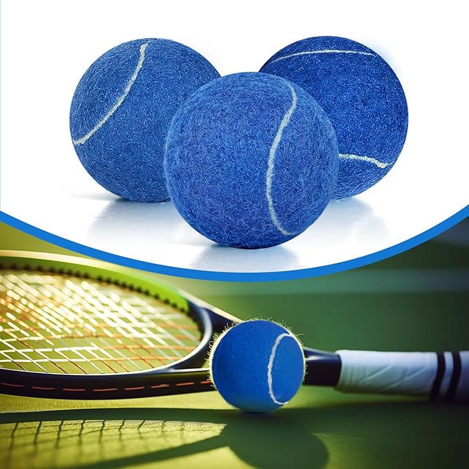 60 Pack Tennis Balls, Training Tennis Balls, Pet Dog Playing Balls, Practice Tennis Balls with Mesh Bag for Transport and Beginner Training