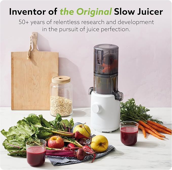 Hurom H310A Personal Self Feeding Slow Masticating Juicer (Matte Black)