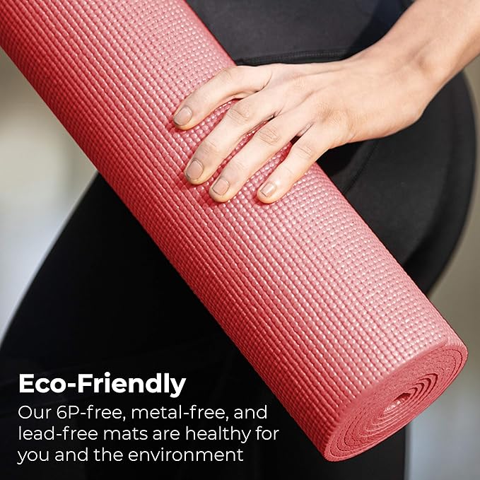 Hello Fit 10-Pack Yoga Mat, 68" x 24" Non Slip Exercise Mat, 4mm Thick Gym Mat for Fitness and Stretching, Bulk Non Toxic Yoga Mats for Schools and Studios