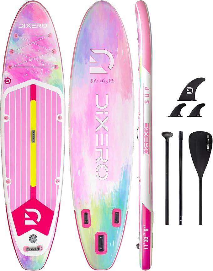 Inflatable Stand Up Paddle Board with SUP Accessories, Anti-Slip EVA Deck, 11'*33" Inflatable Paddle Boards for Adults & Youth of All Skill Levels