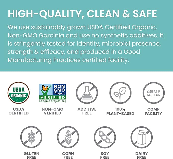 Himalaya Organic Garcinia Cambogia Herbal Supplement, Appetite Support, Lipid Metabolism, Weight Support, USDA Organic, Non-GMO, Vegan, 600 mg, 120 Plant-Based Caplets