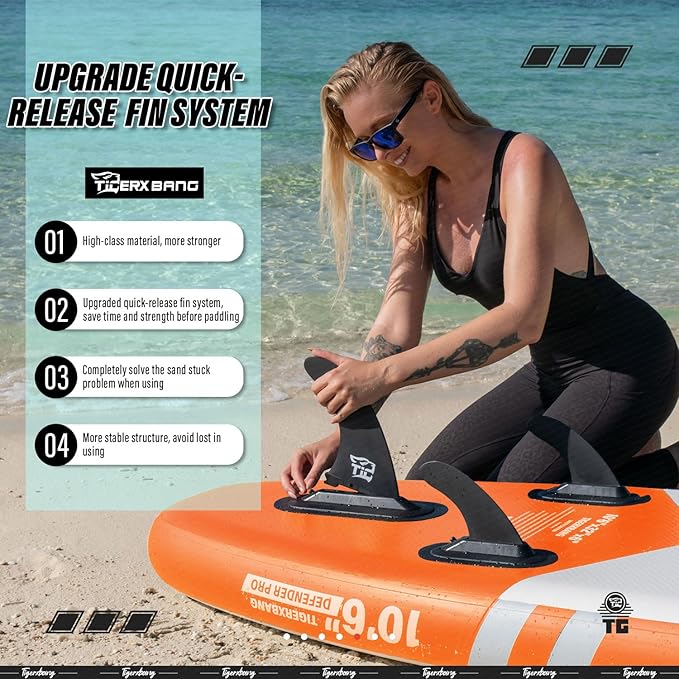 Inflatable Paddle Board with Premium SUP Board Accessories, Allround Paddle Boards for Adults/Kids,Stand Up Paddle Board Defender Collection