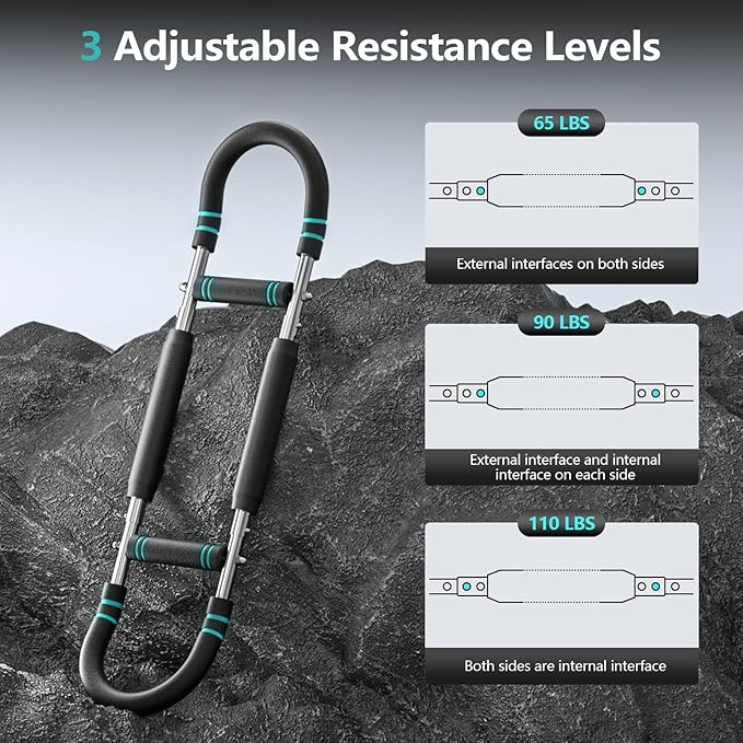 2025 New Twister Arm Trainer - Adjustable Chest Workout Equipment for Men, Professional Arm and Chest Muscle Trainer, Portable Upper Body Workout Machine for Shoulder Forearms Strength Training