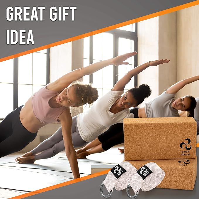 2-PACK or 5-PACK Yoga Exercise Adjustable Straps 8Ft | BONUS eBook | with Durable D-Ring For Pilates & Gym Workouts | Hold Poses, Stretch, Improve Flexibility & Maintain Balance