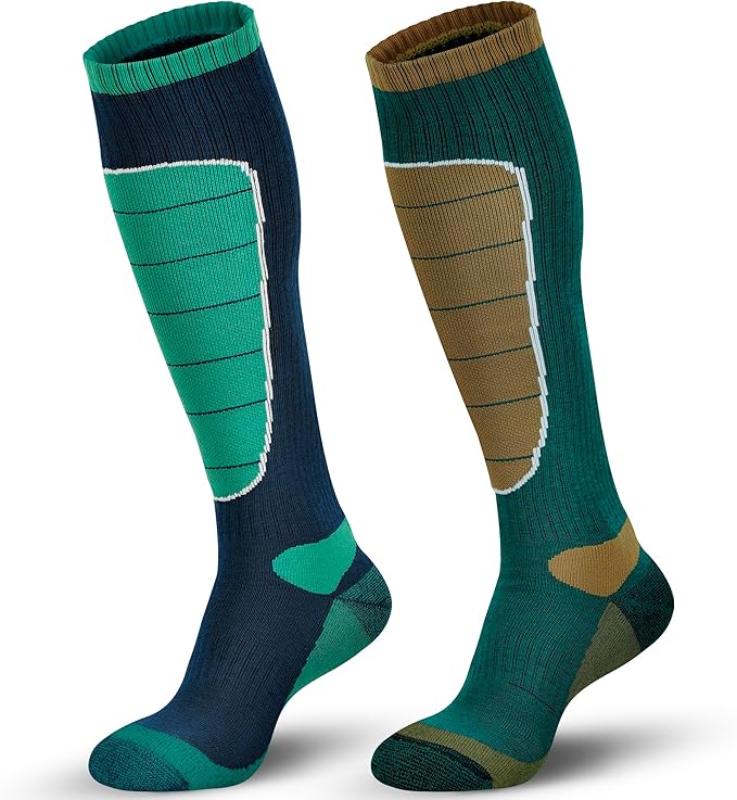 Hylaea Merino Wool Ski Socks, Cold Weather Socks for Snowboarding, Snow, Winter, Thermal Knee-high Warm Socks, Hunting