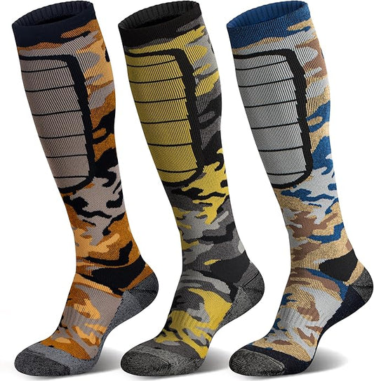 Hylaea Merino Wool Ski Socks, Cold Weather Socks for Snowboarding, Snow, Winter, Thermal Knee-high Warm Socks, Hunting